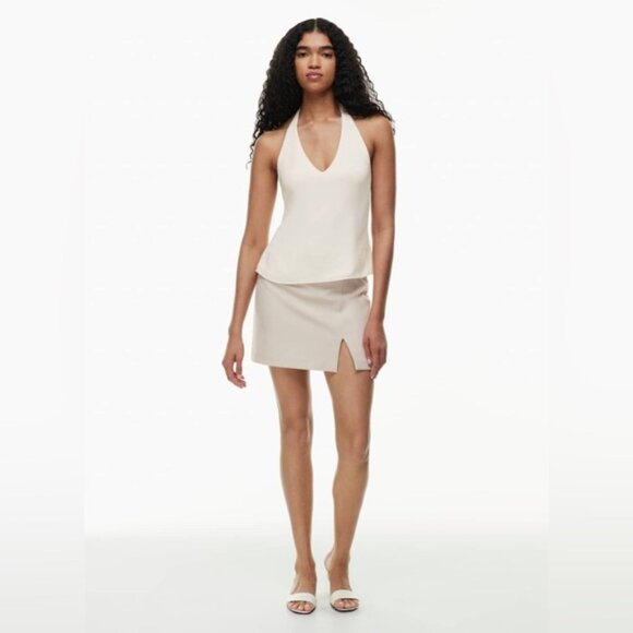 Aritzia Wilfred Linen Blend Patio Mini Skirt Size 6 - Picture 8 of 10